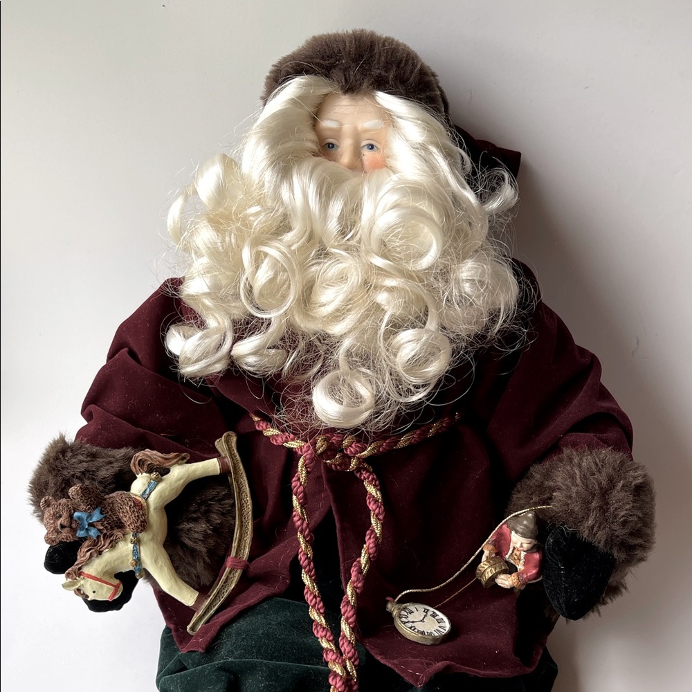 San Fransisco Music Box Santa Shelf Sitter